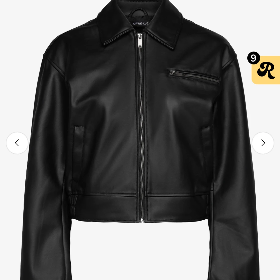 Svart skinnjacka från Gina Tricot