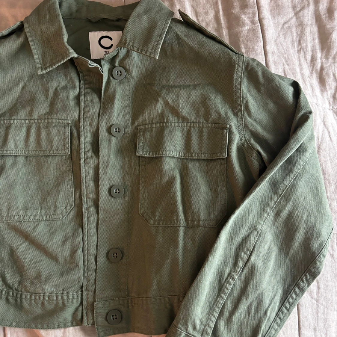 Grön croppad jacka - 2