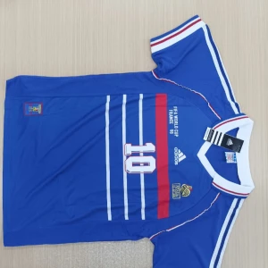 Frankrike fotbollströja Zidane 10 VM 1998 - Byte är tillgängligt, priset kan diskuteras