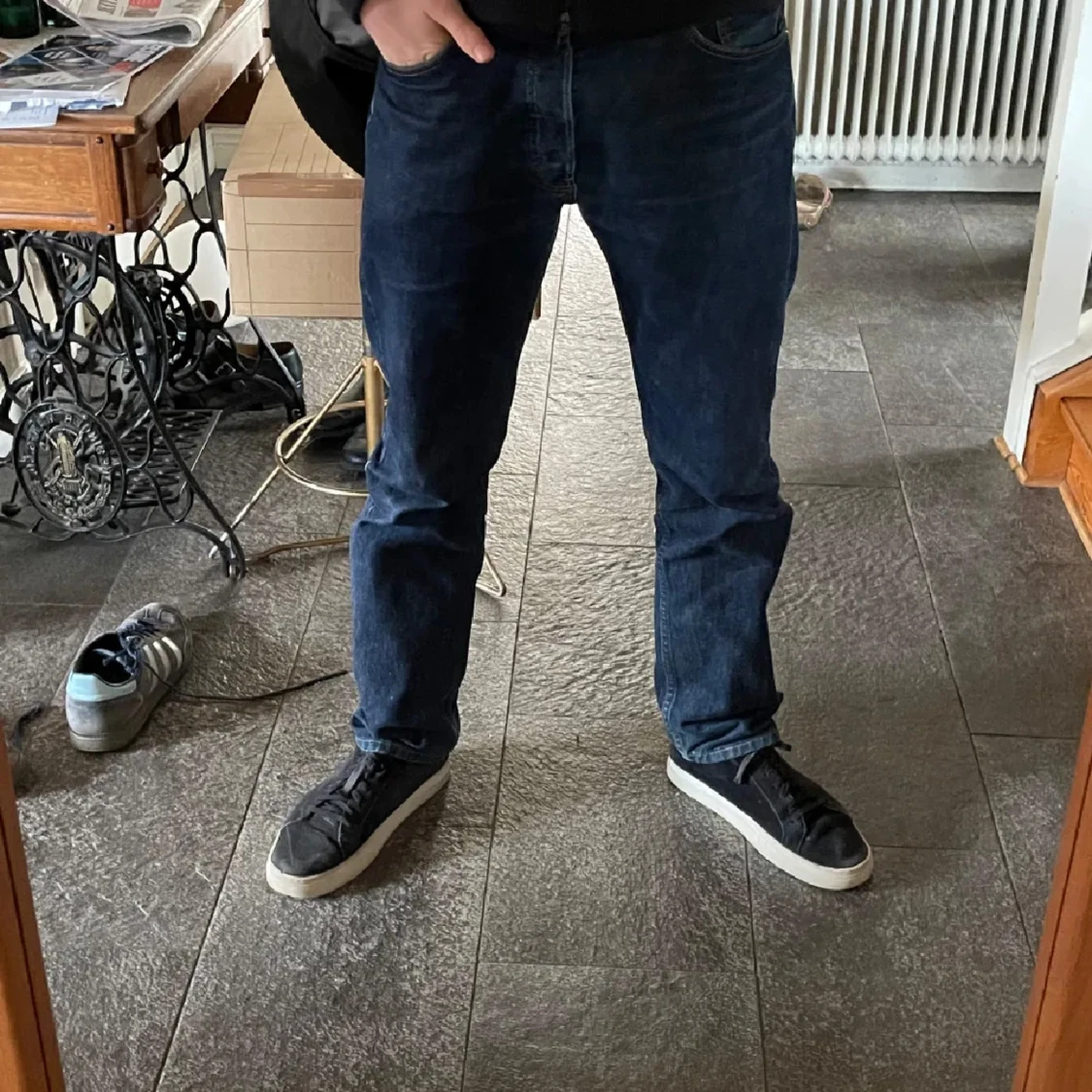 Levi's 501 mörkblå jeans - 1