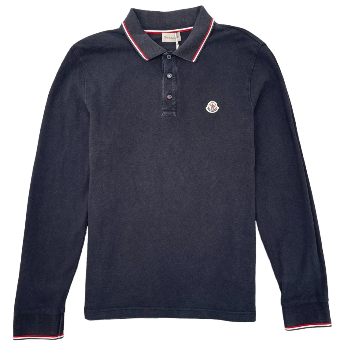 Svart pikétröja från Moncler