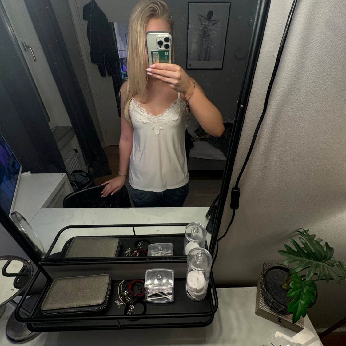 Vitt spets linne  - 3