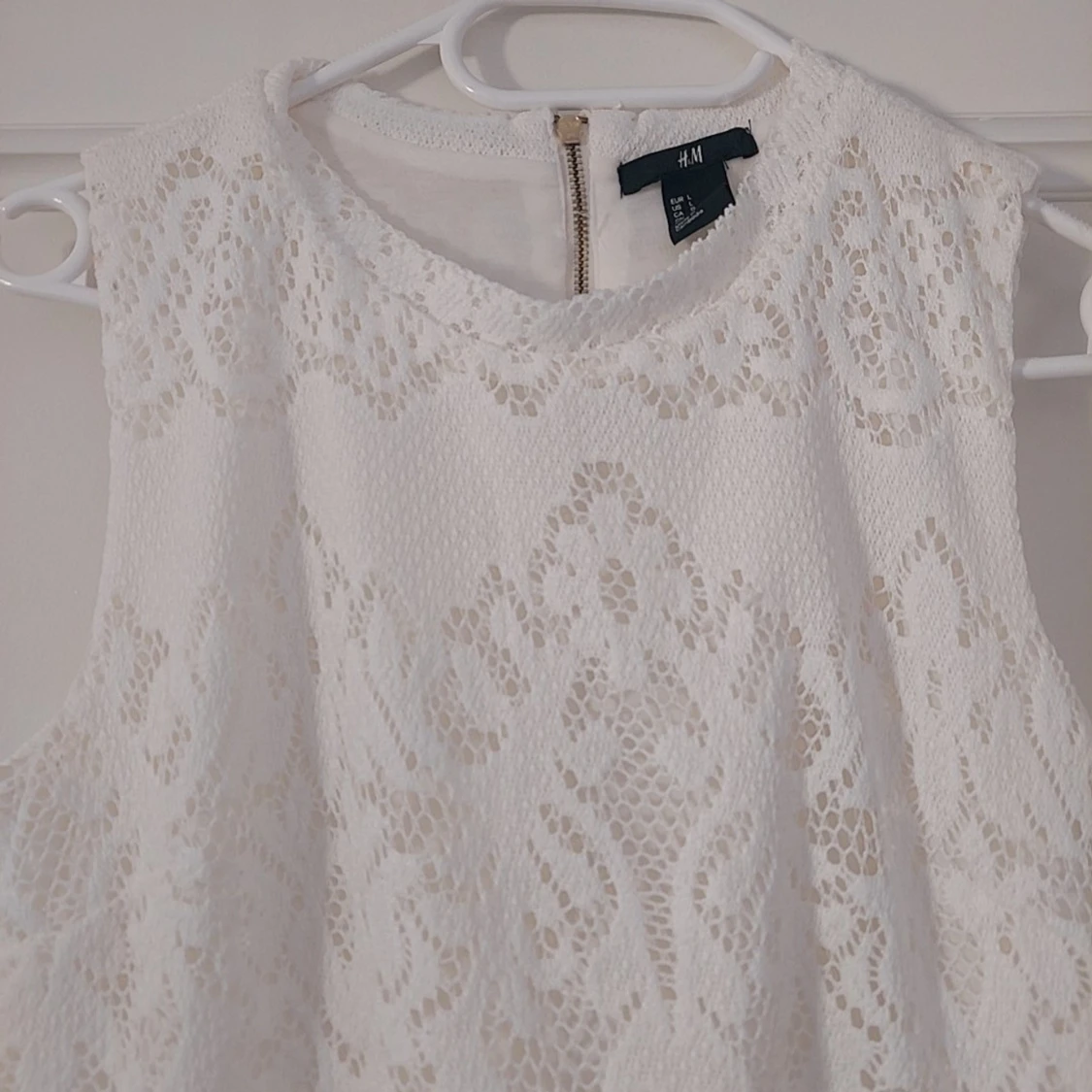 Vit spetsklänning från H&M - 3