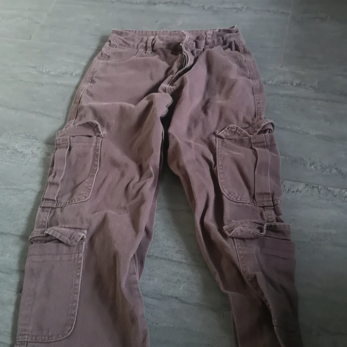 Bruna cargobyxor från Shein