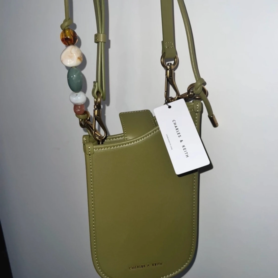 Grön axelväska från Charles & Keith - 4