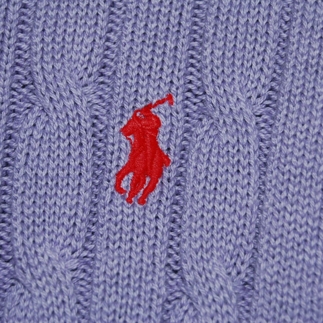 Lila Kabel stickad tröja från Ralph Lauren - 2