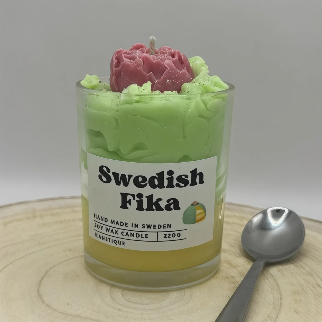 Swedish fika doftljus i 100% sojavax ljus