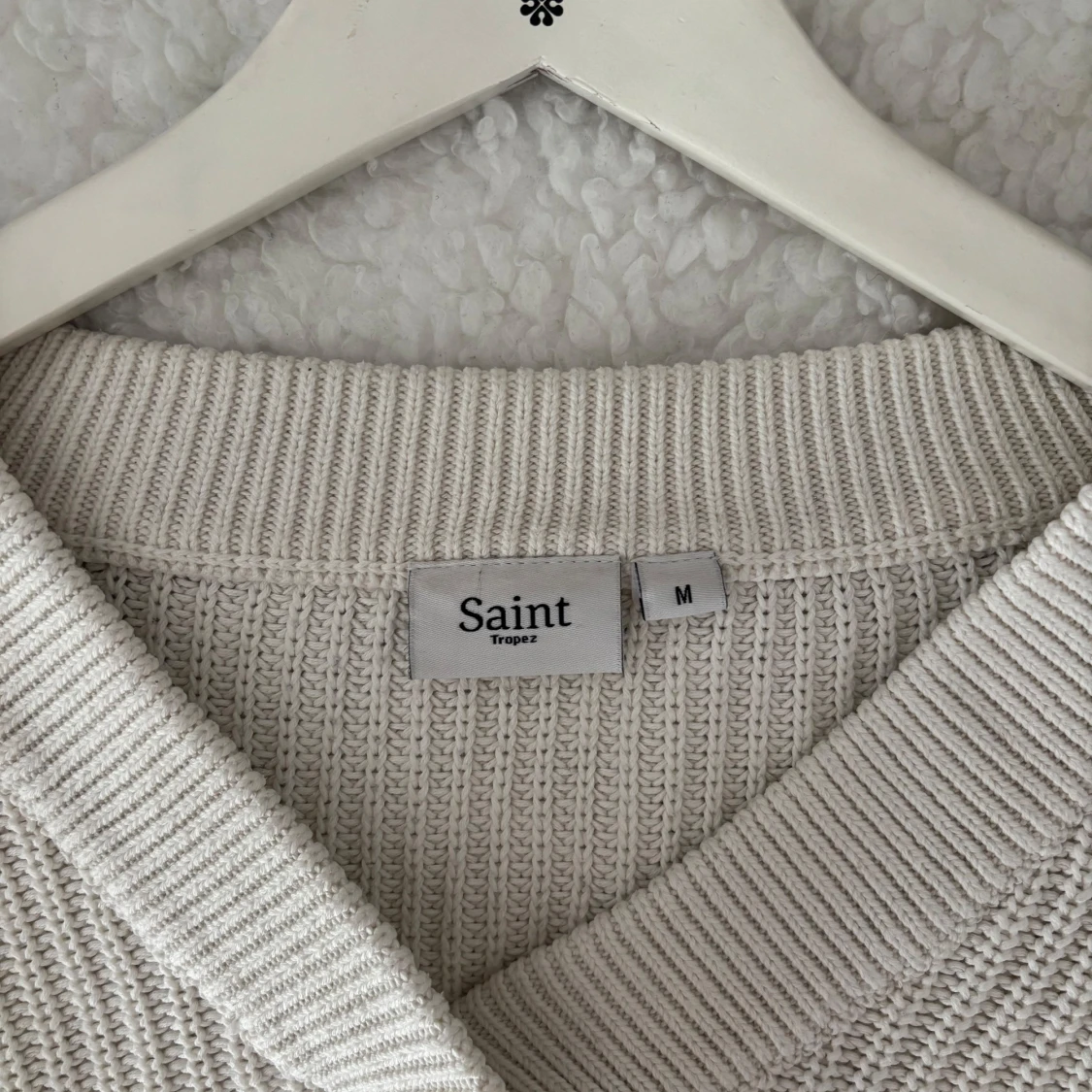 Vit och svart randig tröja från Saint Tropez - 1