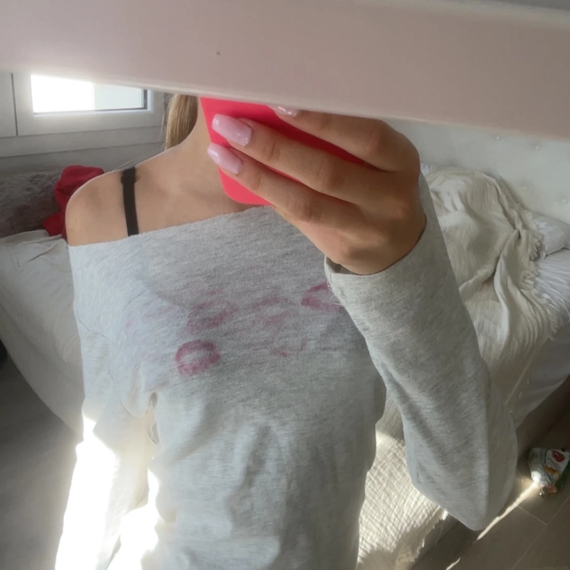 Offshoulder långärmad