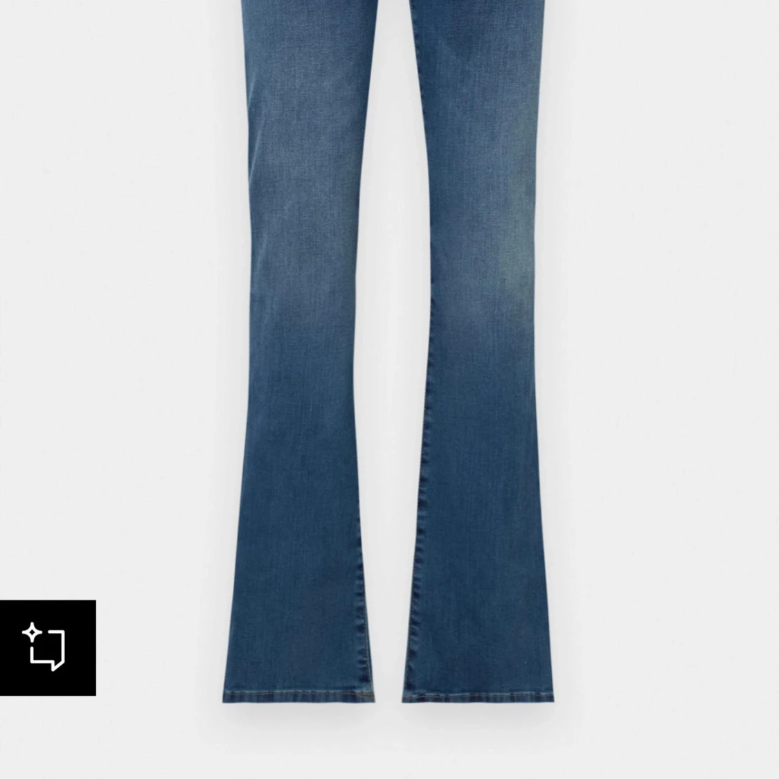 Blå bootcut jeans - 2