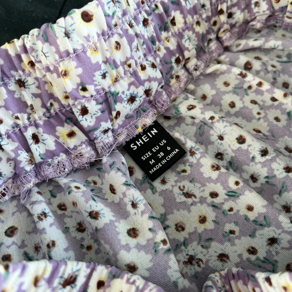Lila blommig kjol från Shein - 2