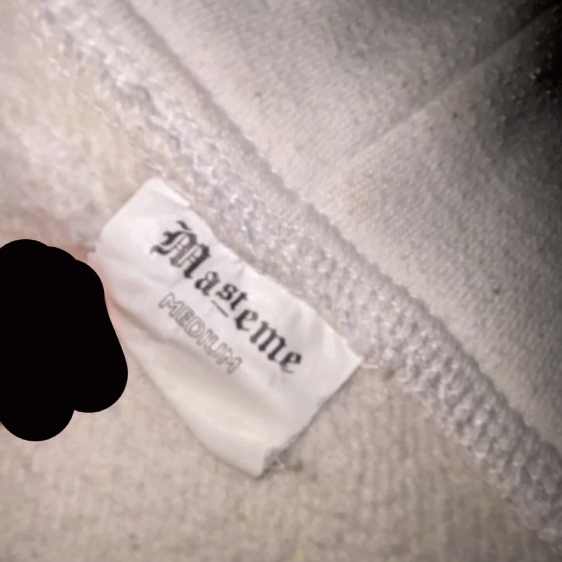 Vit hoodie från Masteme - 3