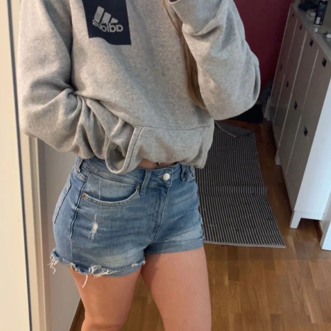 Blå jeansshorts från H&M
