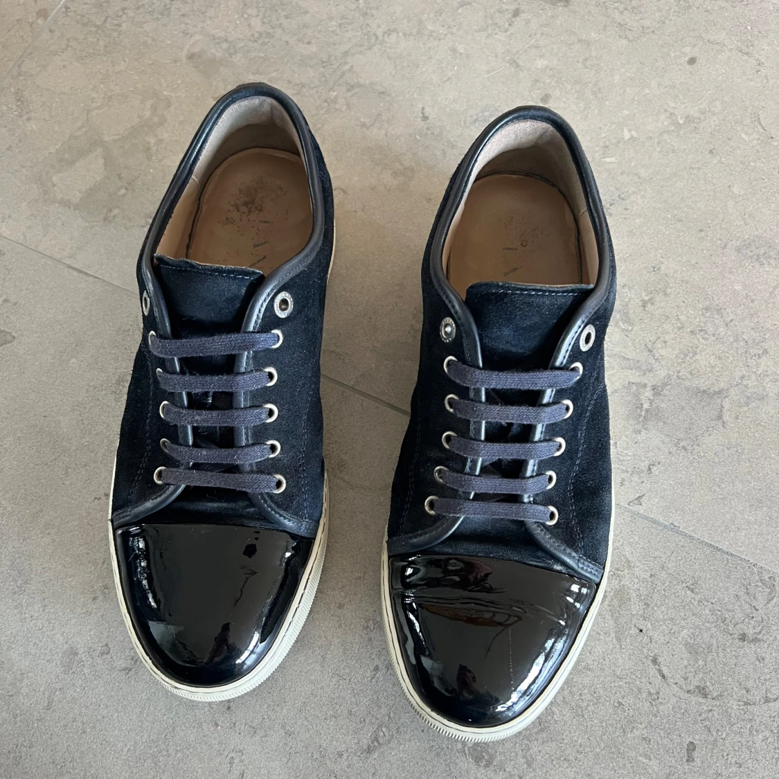 Marinblå sneakers från Lanvin - 3