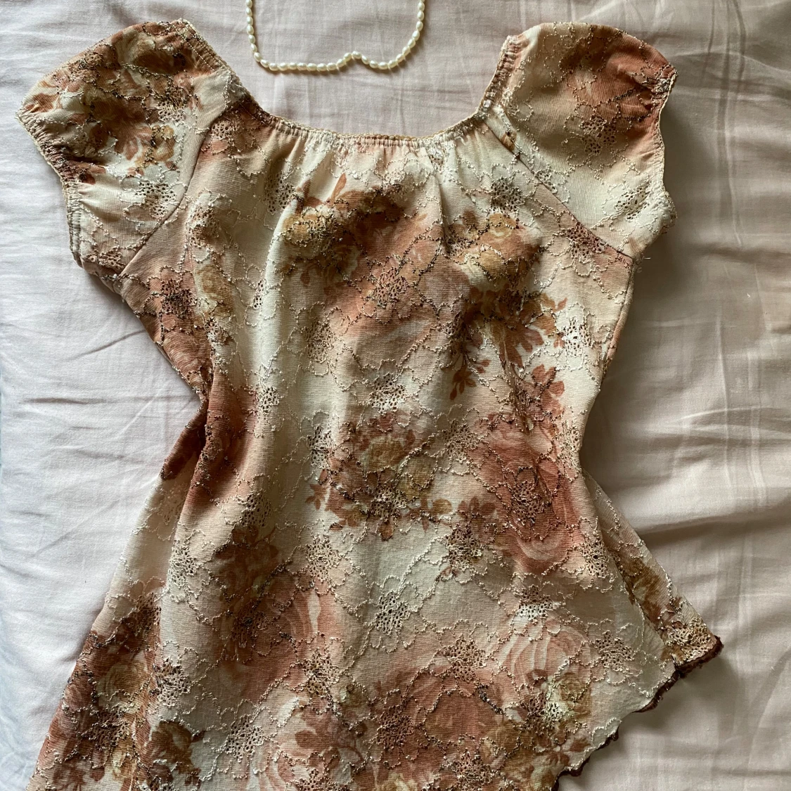 Söt coquette topp blommig - 3