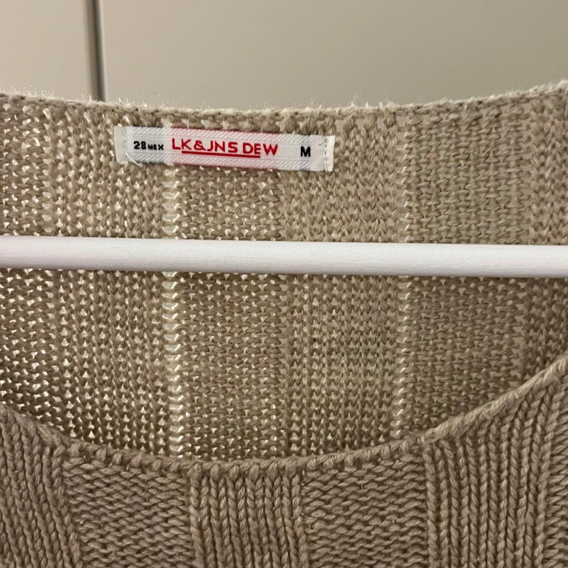 Beige stickad tröja - 2