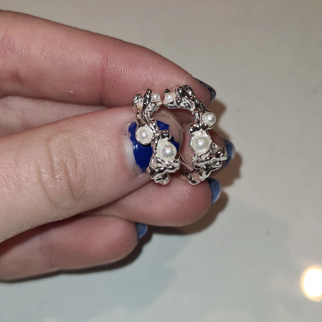 Pilgrim silver örhängen med pärlor - 2