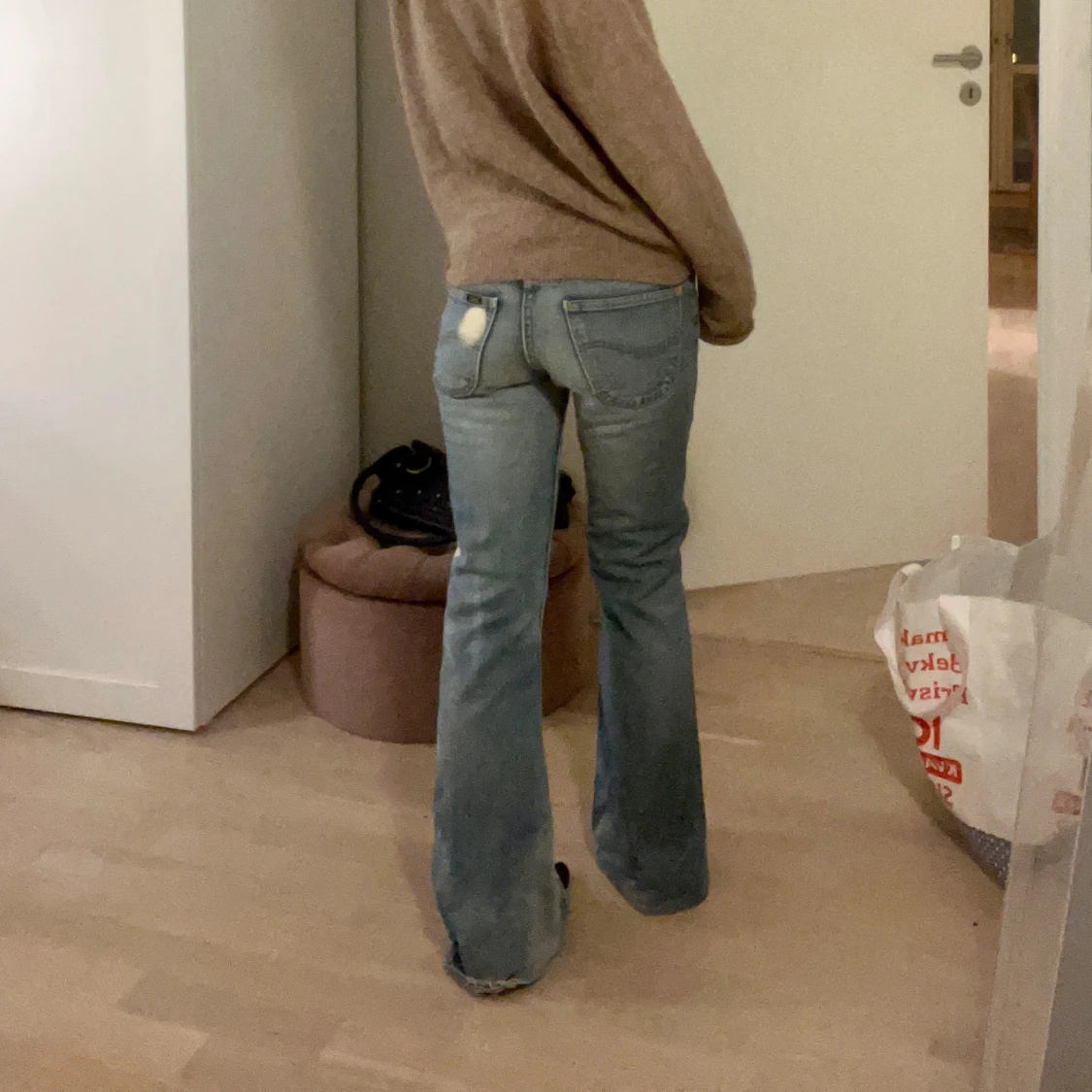 Lågmidjade bootcut jeans  - 1