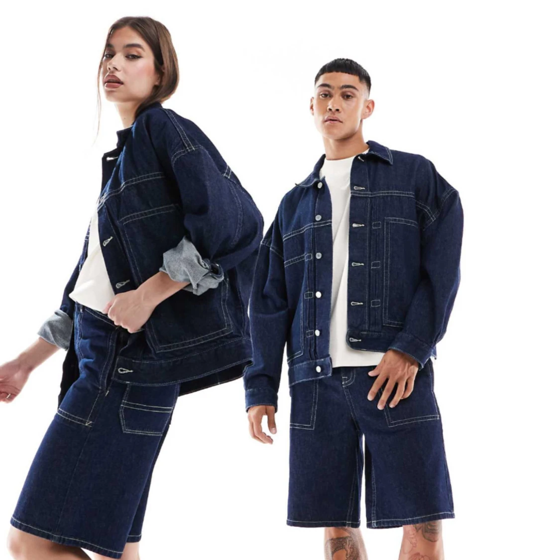 Mörkblå jeansjacka från ASOS - 2