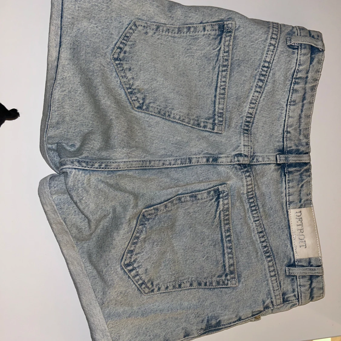 Ljusblå jeansshorts  - 4