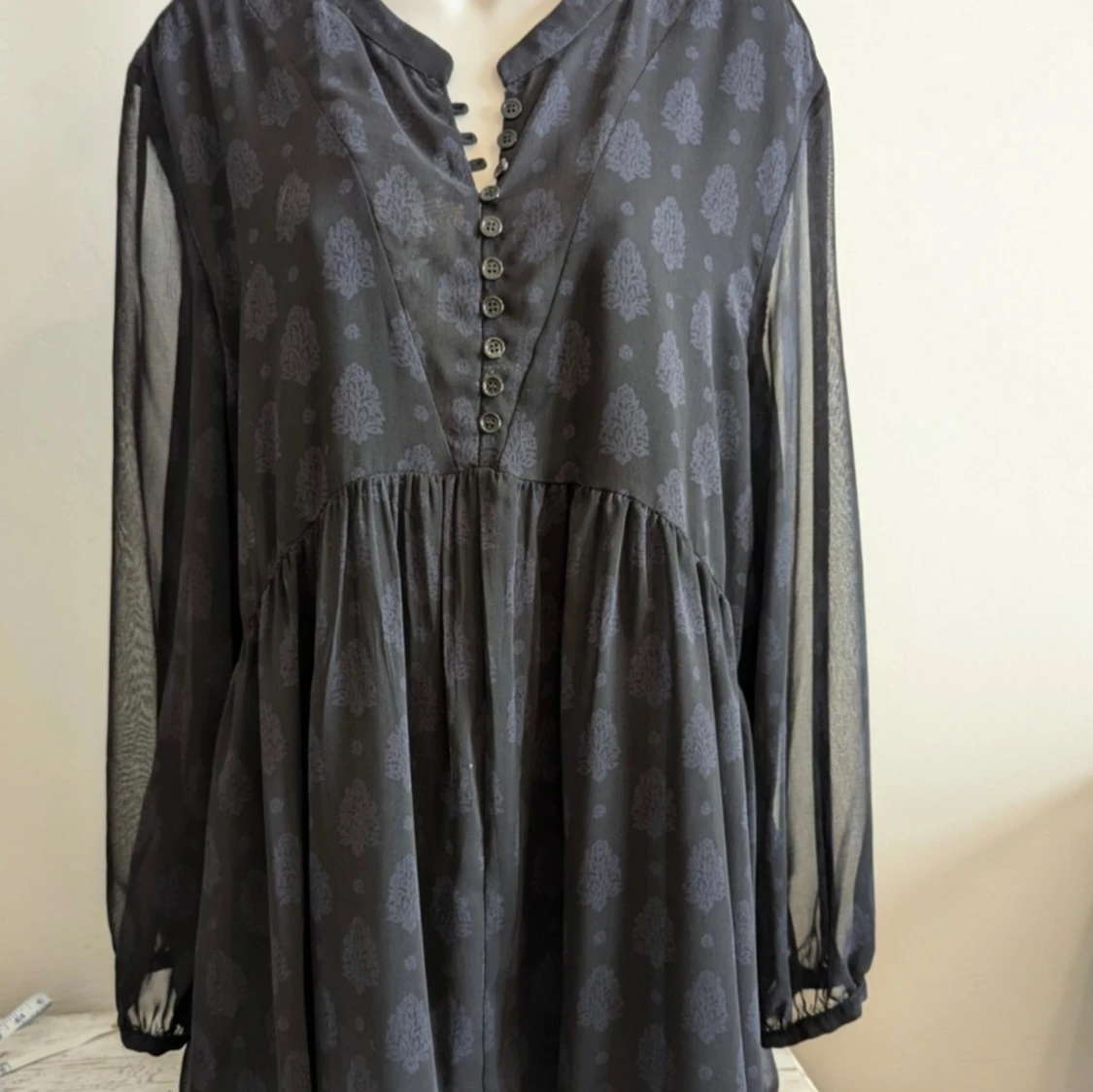 Marinblåa klänning från zara - 1