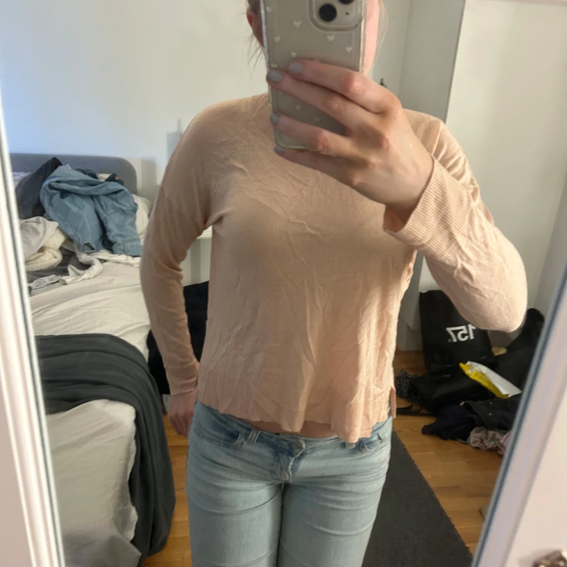 Beige långärmad tröja