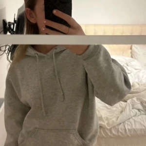 Grå hoodie - Säljer en klassisk grå hoodie från bikbok! Nypris 600/700! Större i strlk
