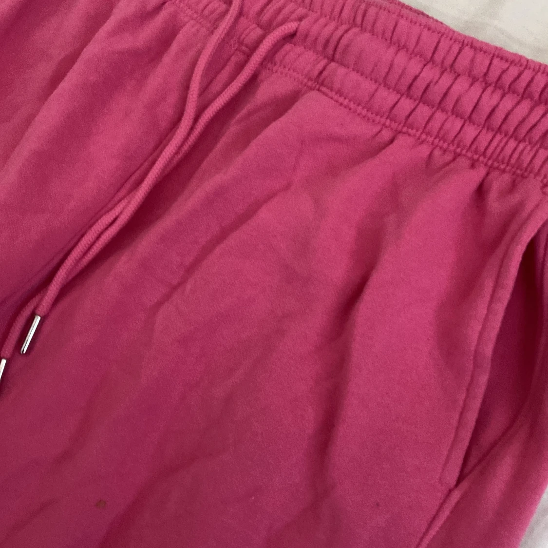 Rosa mjukisbyxor med snörning - 4