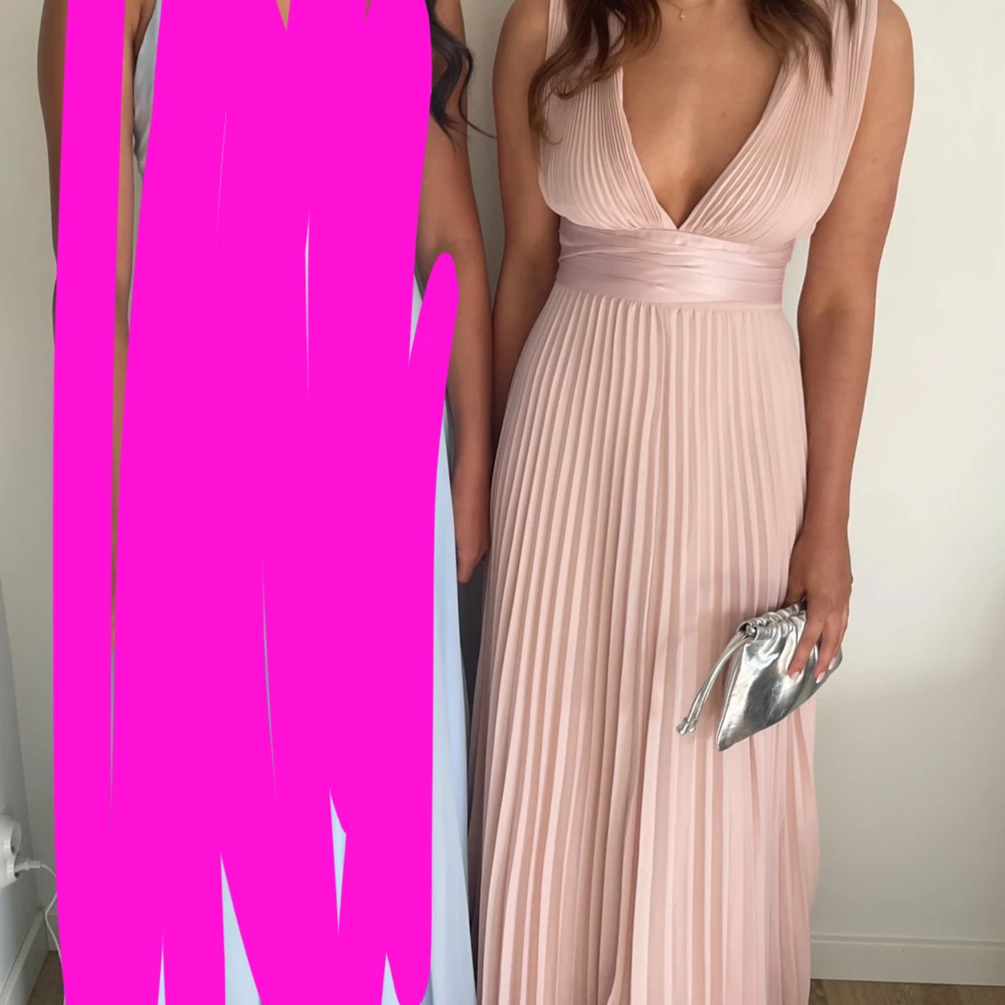 Ljusrosa långklänning - 1