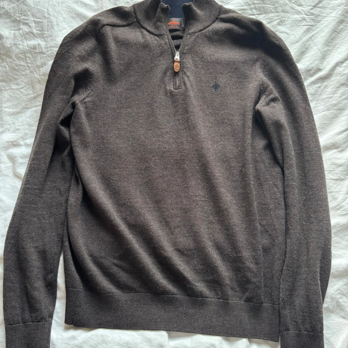 Brun merinoullströja från Morris - 2