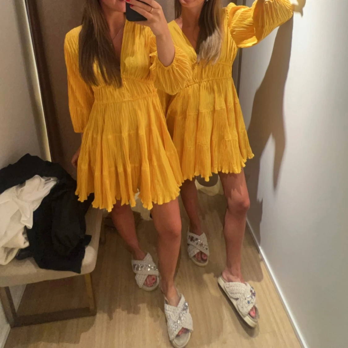 Gul maje klänning  - 2