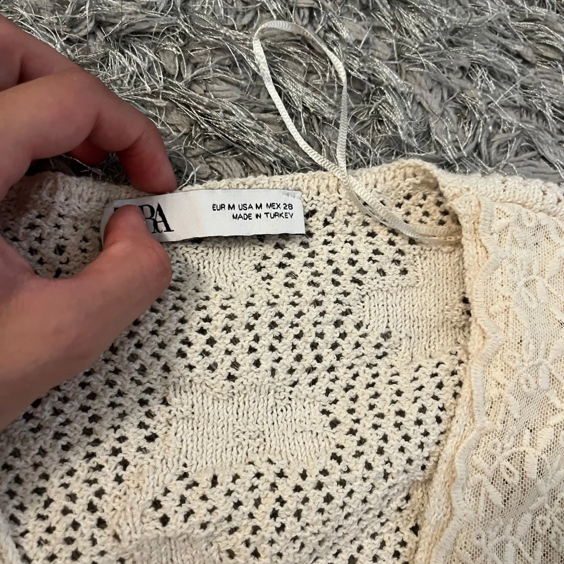 Vit spetsblus från Zara - 3