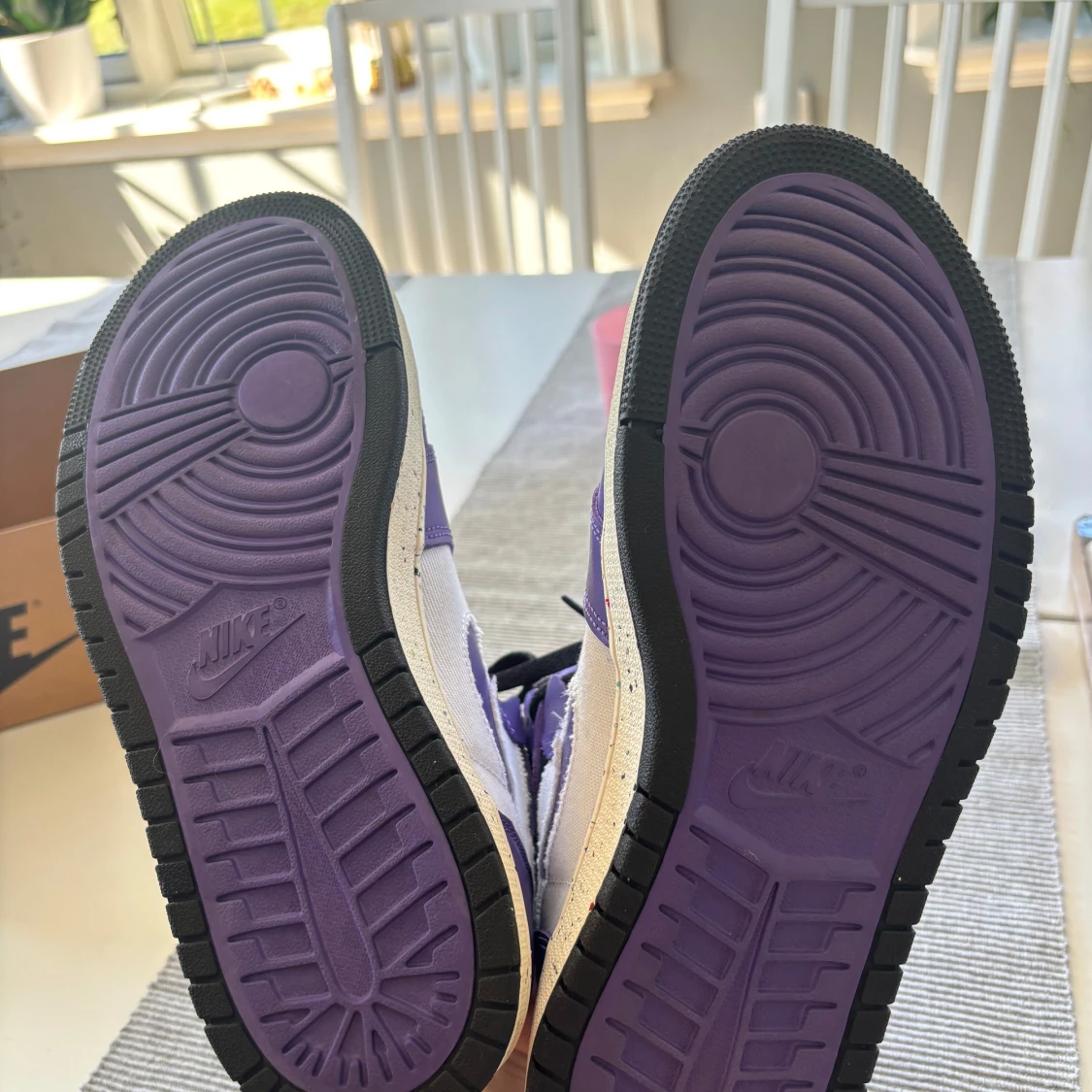 Nike Air Jordan 1 High Lila/Vit - 4