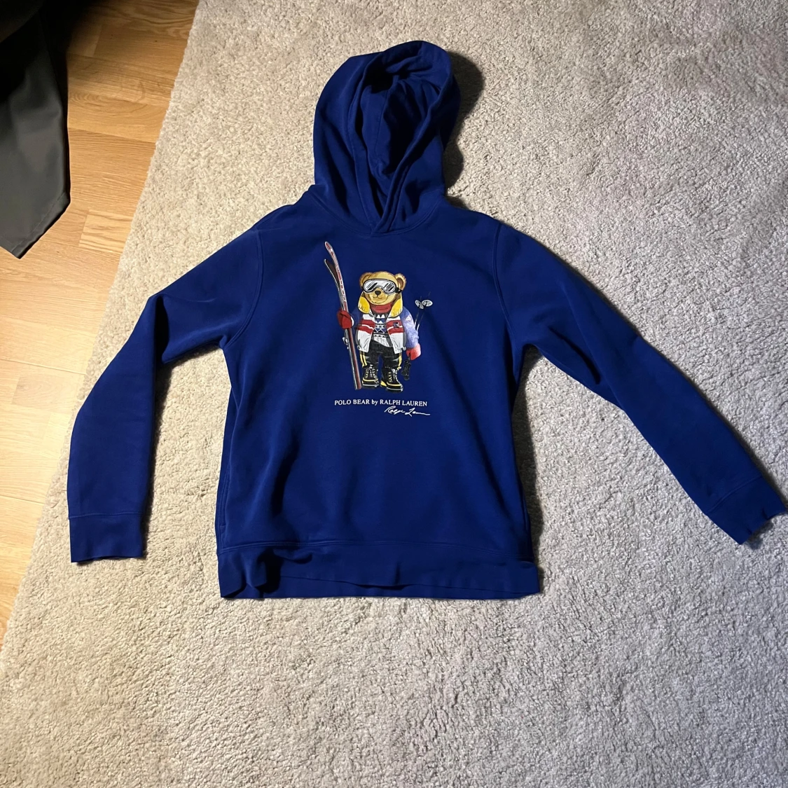 Blå hoodie med björntryck från Polo Ralph Lauren - 4