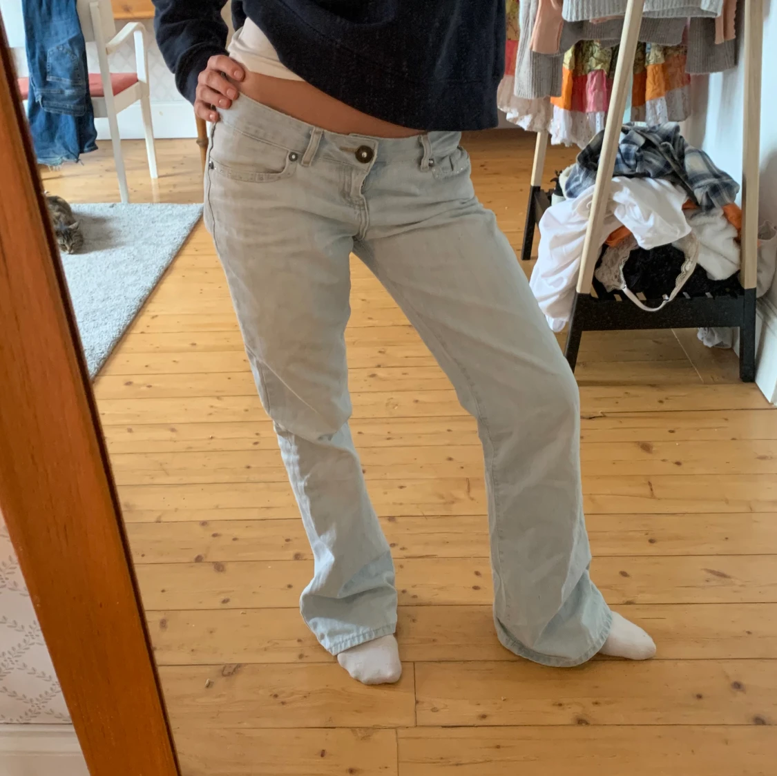 Lågmidjade jeans