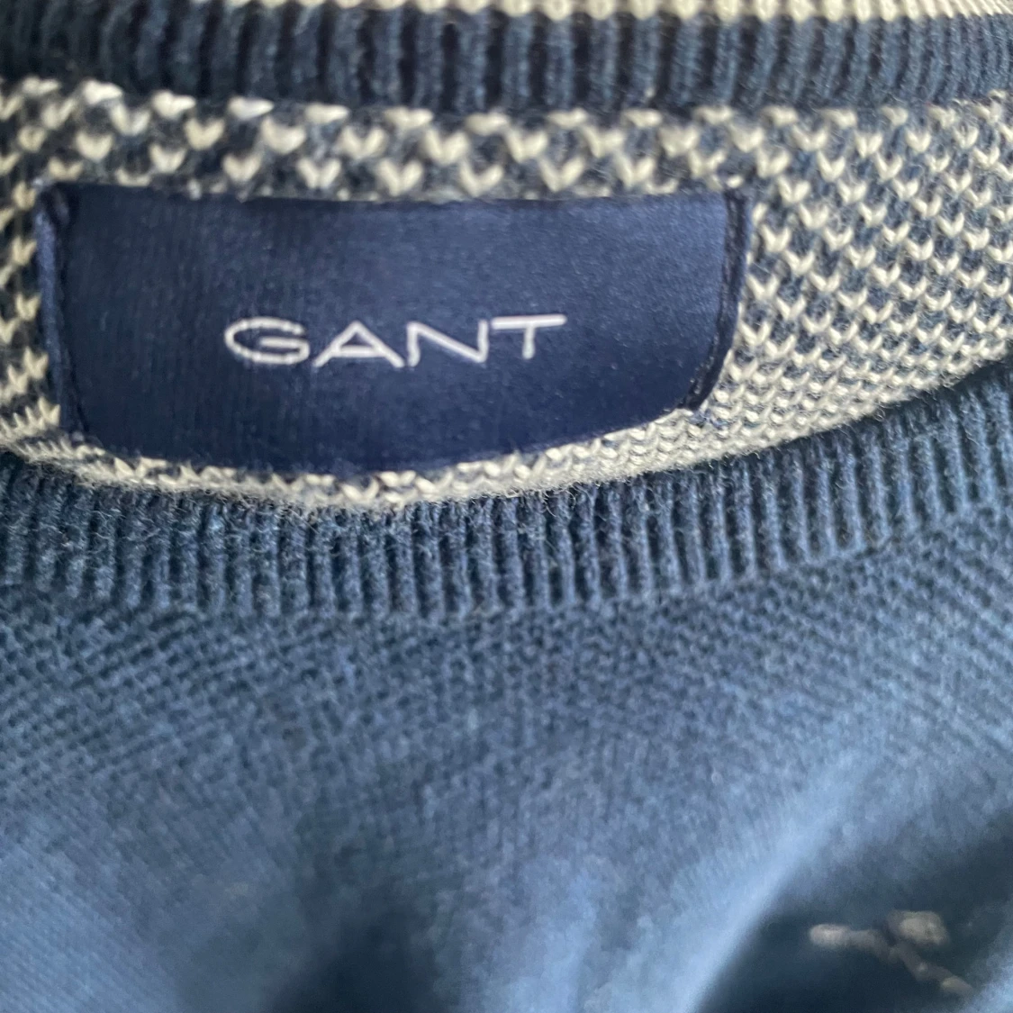 Blå stickad tröja från GANT - 3