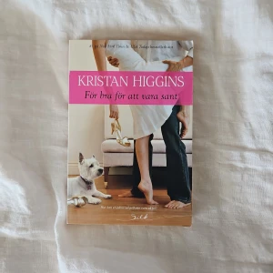För bra för att vara sant - En romantisk och humoristisk bok av Kristan Higgins om Grace Emerson som hittar på en låtsaspojkvän för att undvika pinsamma situationer när hennes ex förlovar sig med hennes syster. Perfekt för dig som gillar feelgood och kärleksromaner.