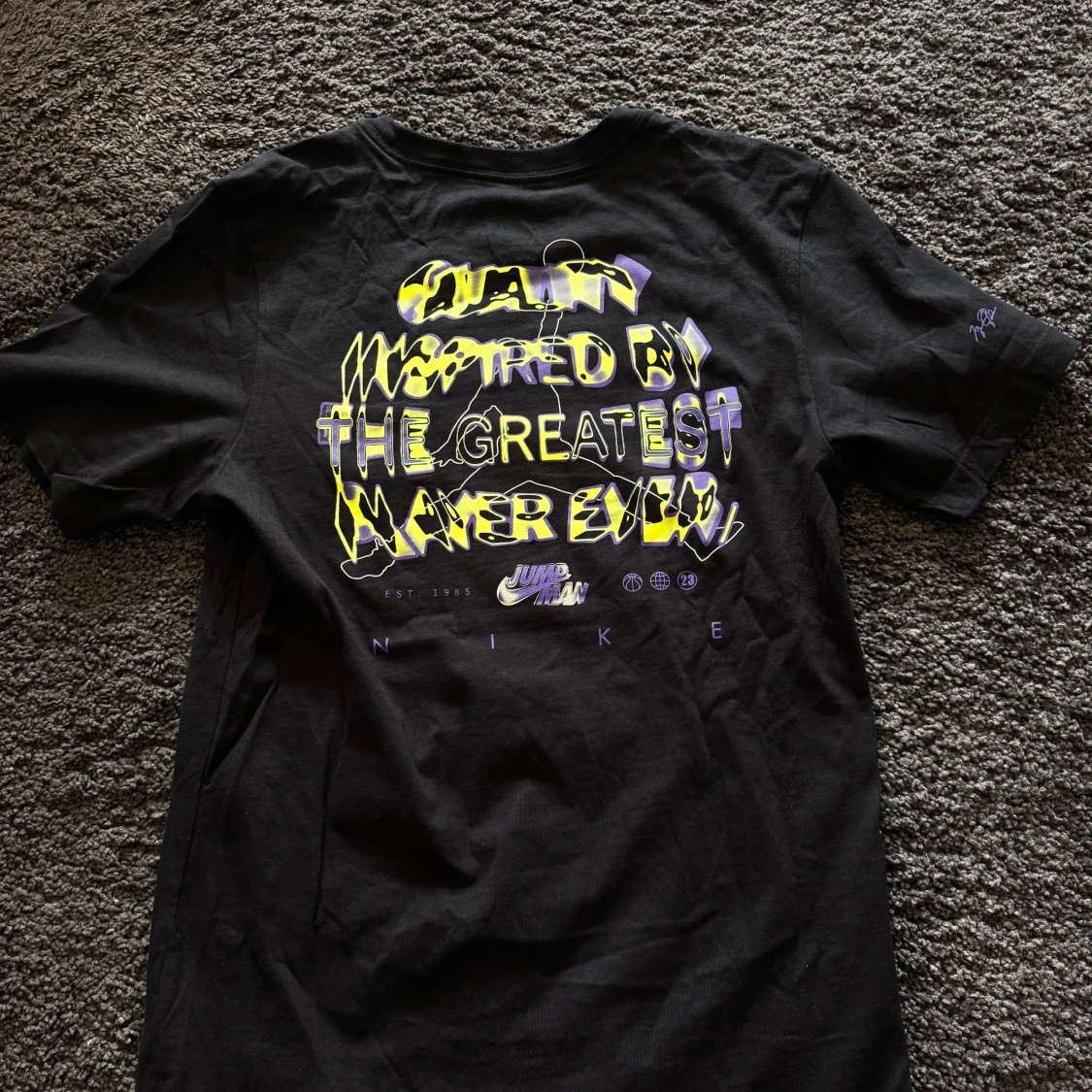 Svart t-shirt från Jordan x Nike med tryck