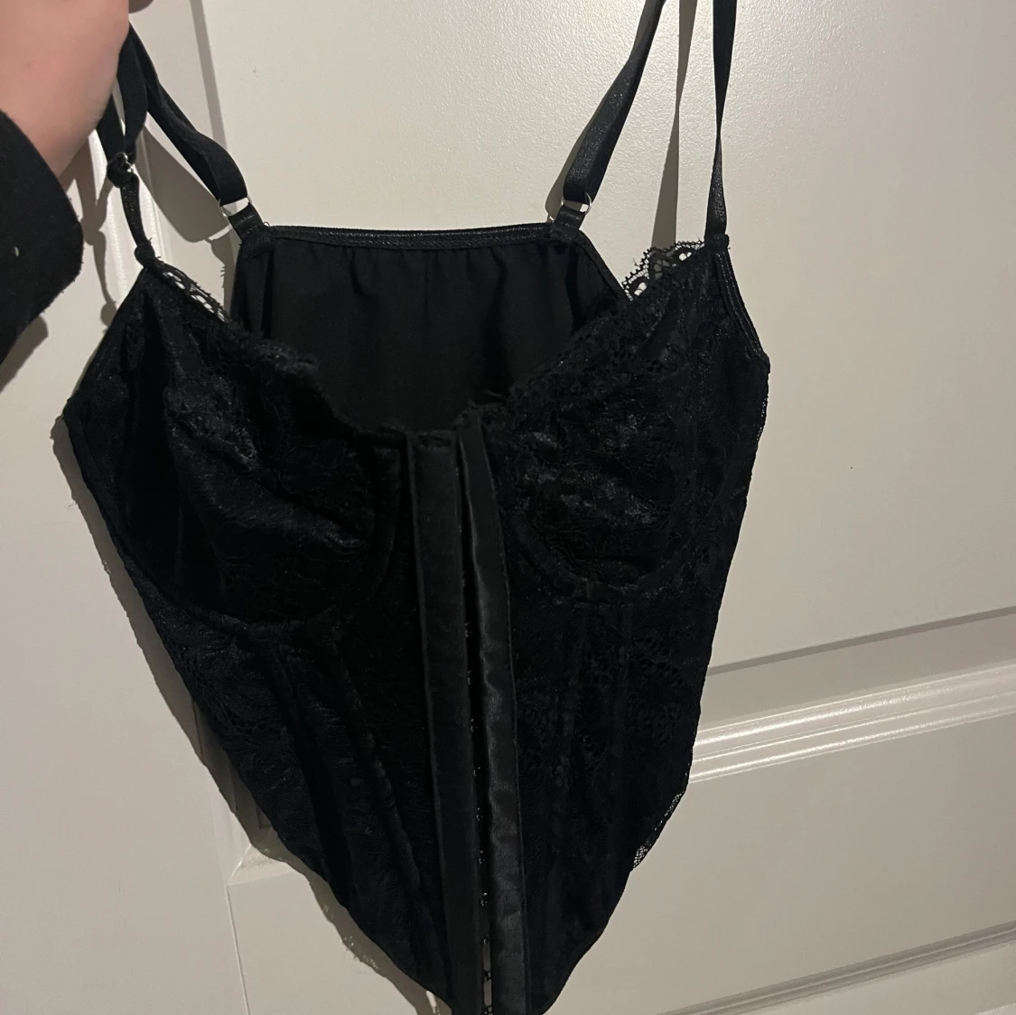 Svart korsett topp - 2