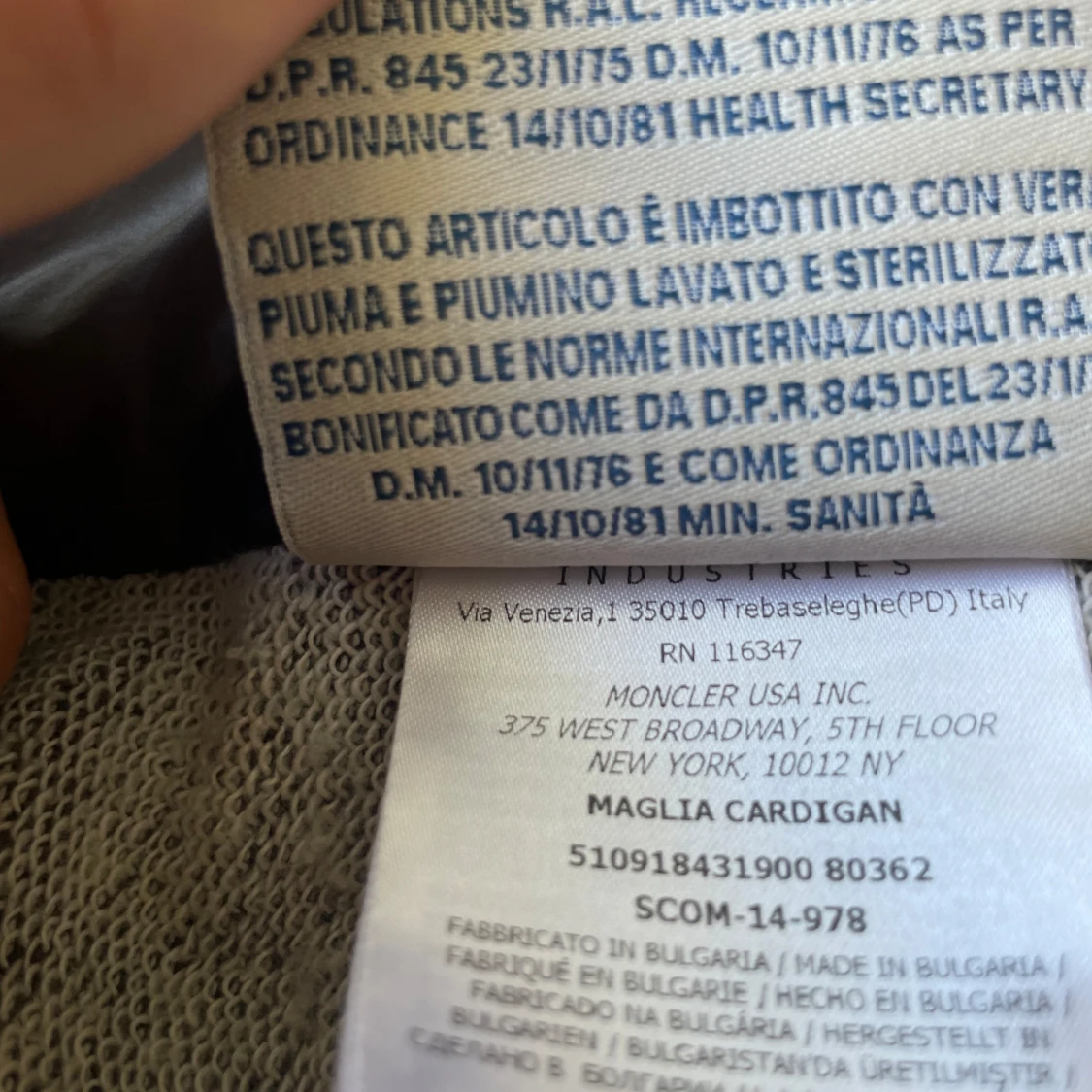 Moncler Cardigan grå L - 3