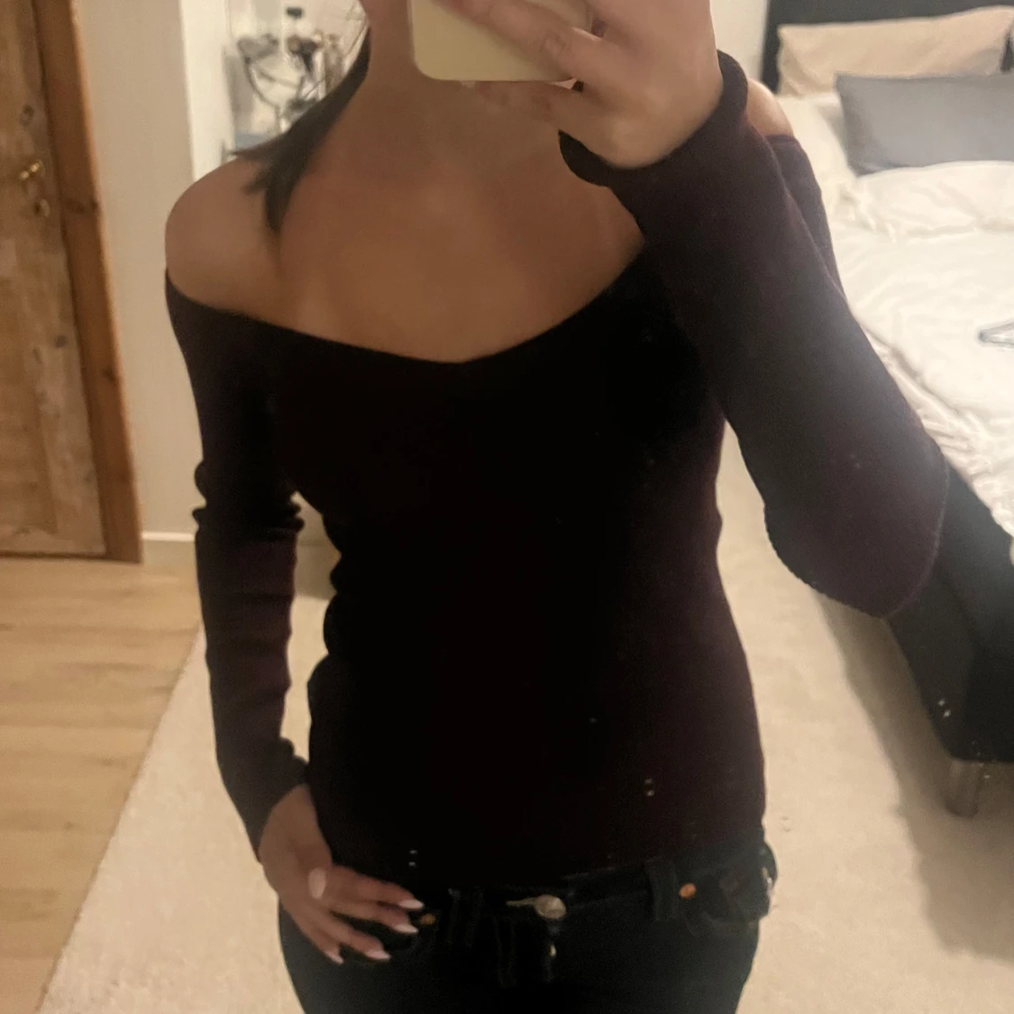 Off-shoulder tröja  - 1