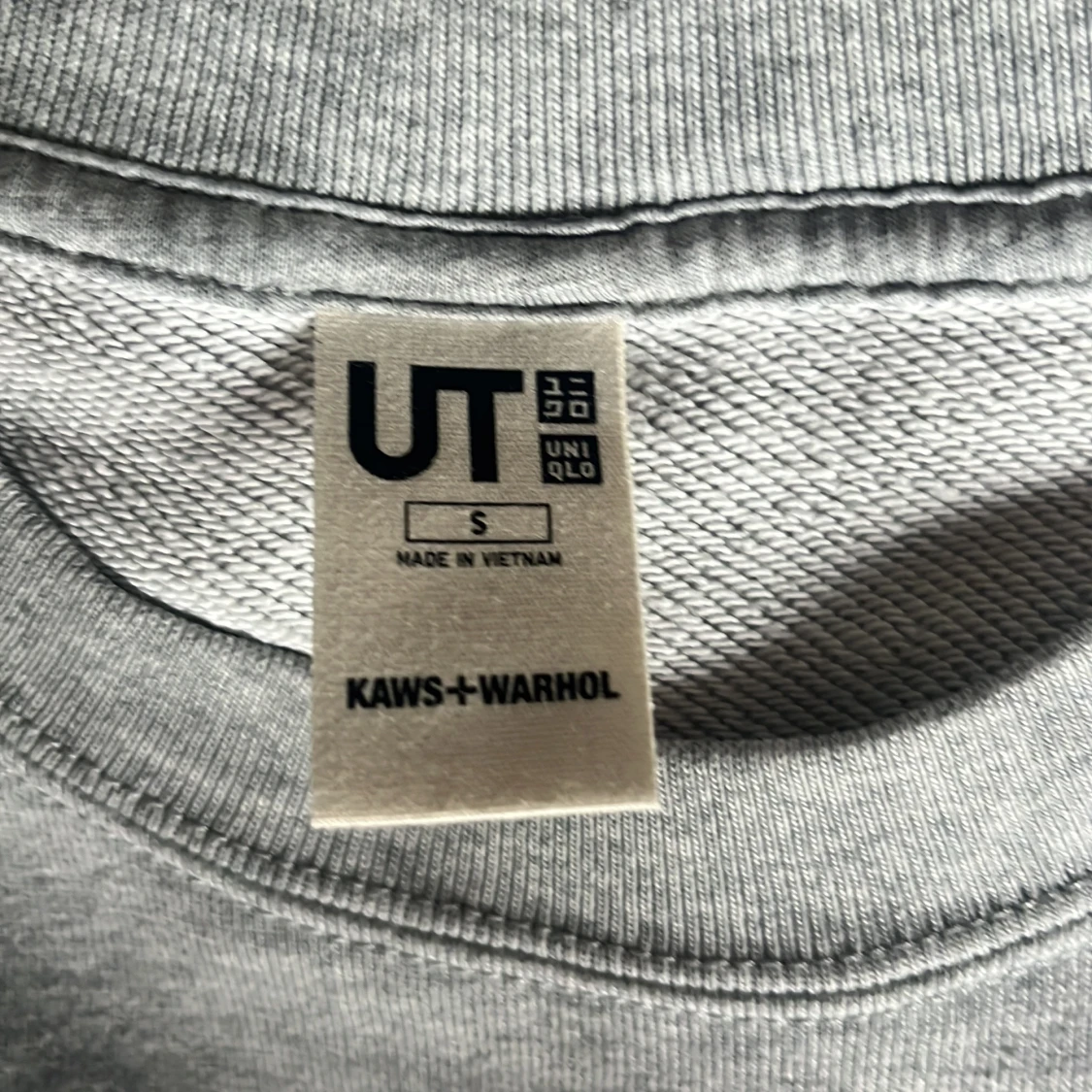 KAWS x Warhol grå sweatshirt Uniqlo S - 2