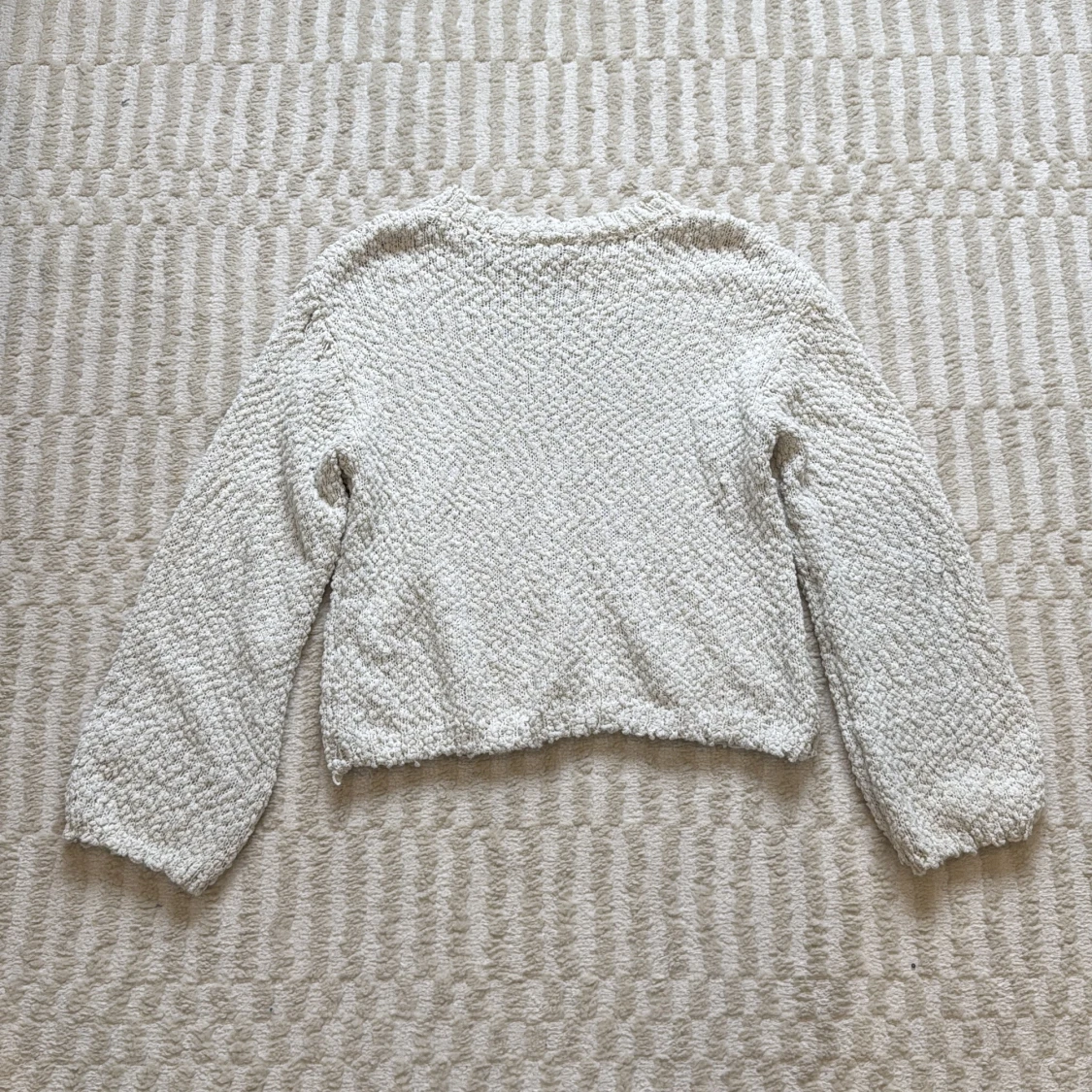 Vit stickad tröja från H&M Divided XS - 1