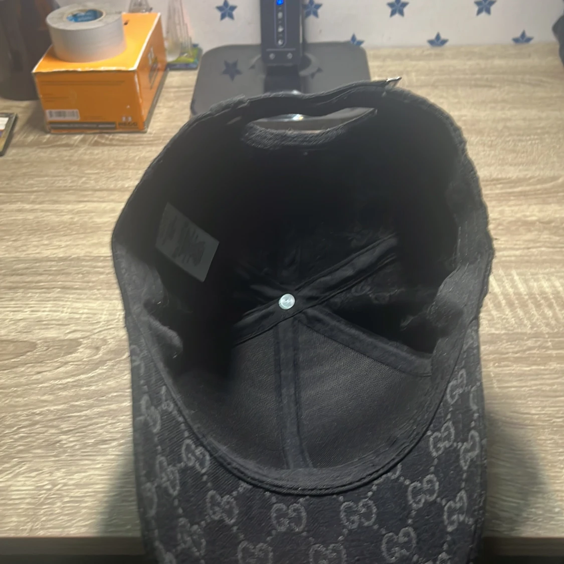 Svart keps med GG-mönster falsk - 4