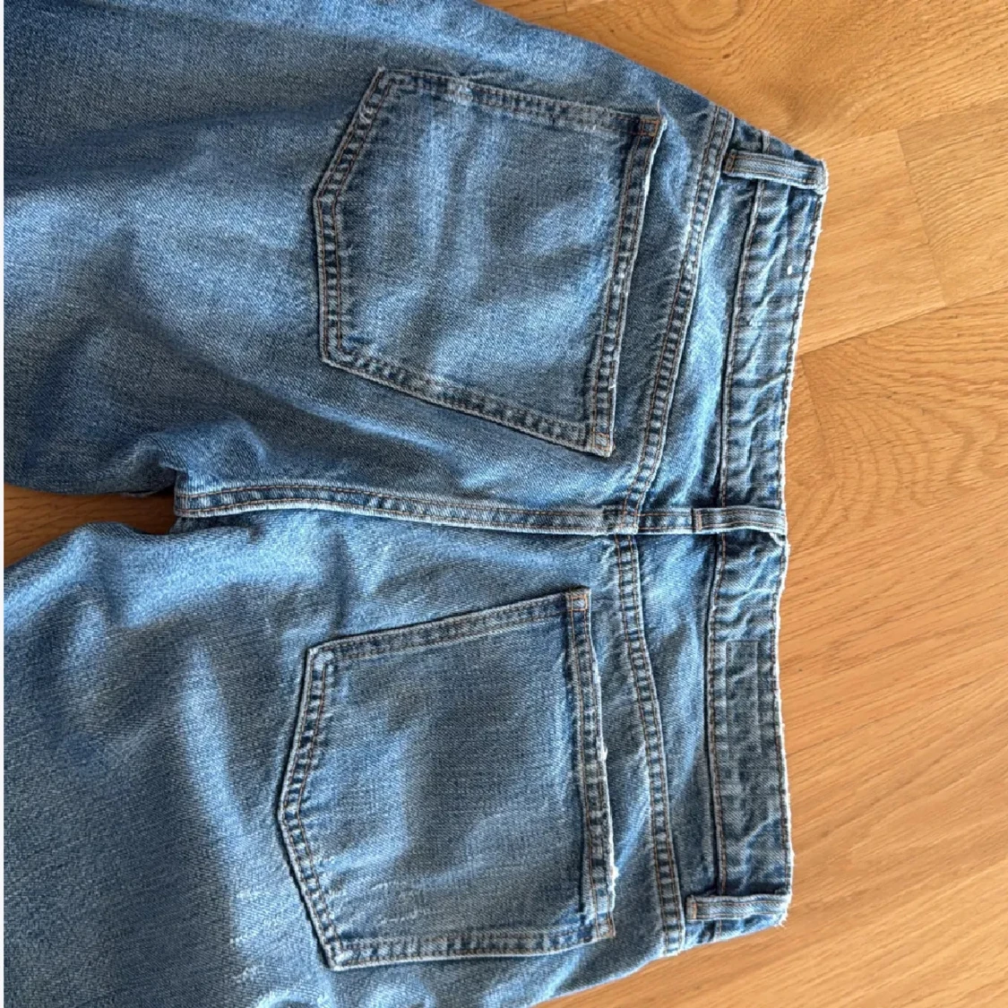 Blå raka jeans från Zara  - 3