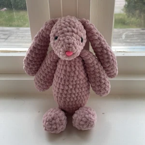 Rosa virkad kanin - Virkad kanin