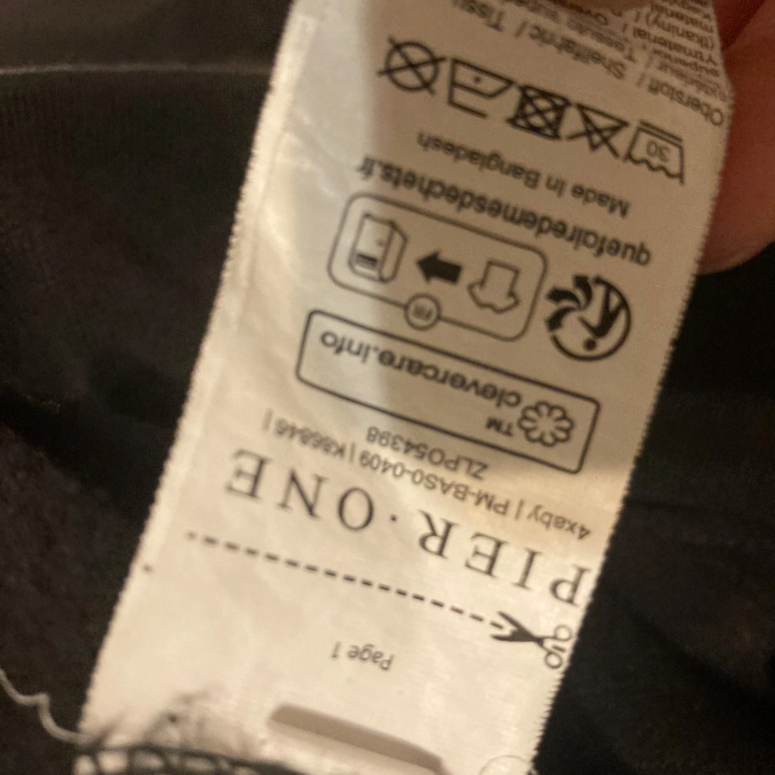 Svart hoodie från Pier One - 3