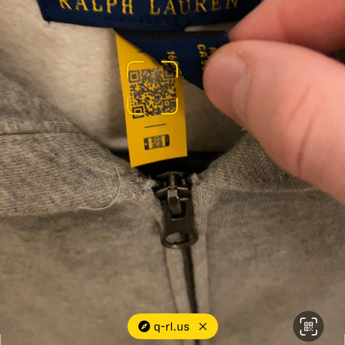 Grå hoodie från Ralph Lauren - 3