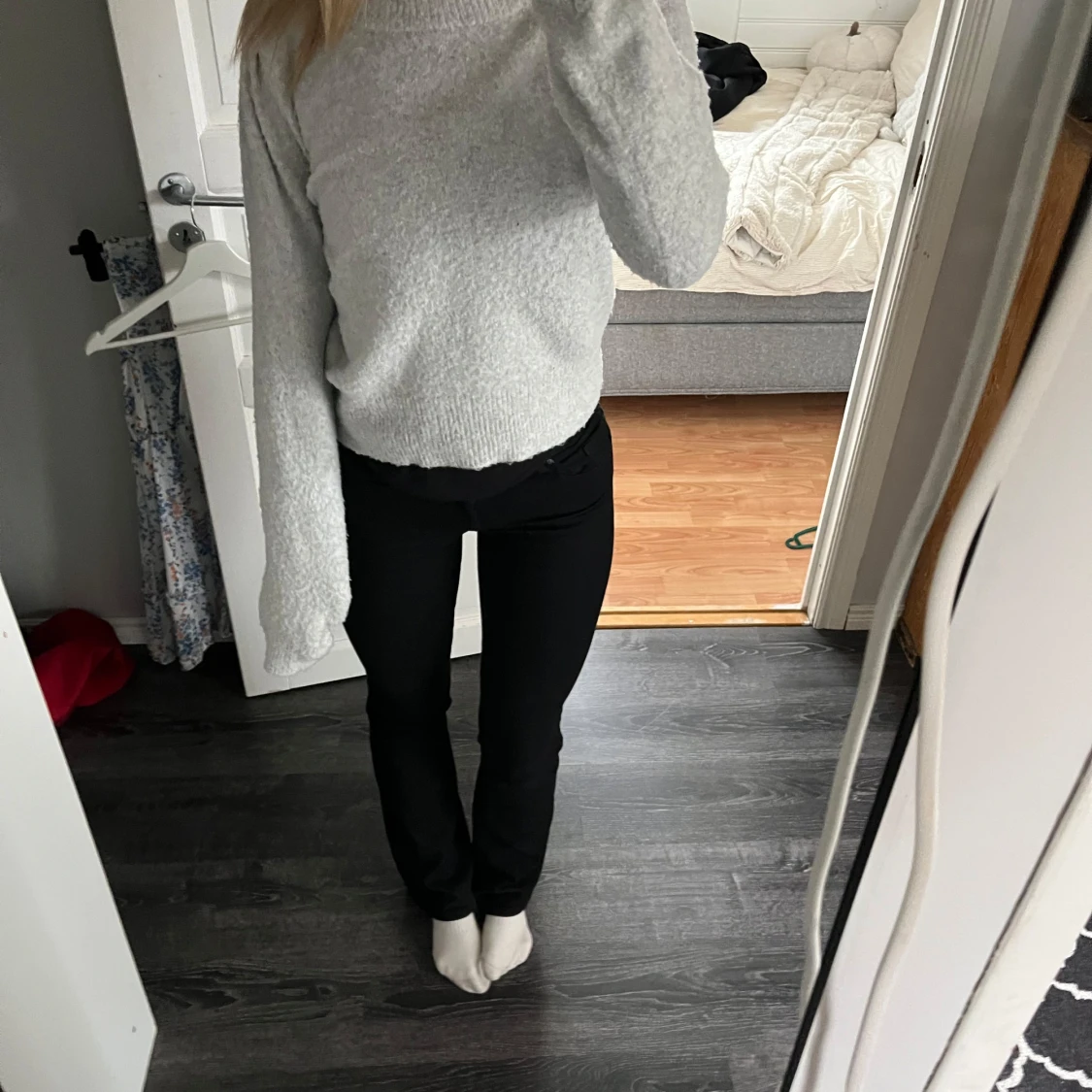 Ljusgrå stickad tröja från Kappahl 