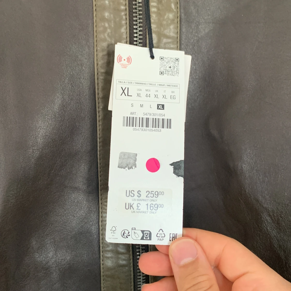 Svart skinnjacka från Zara - 1